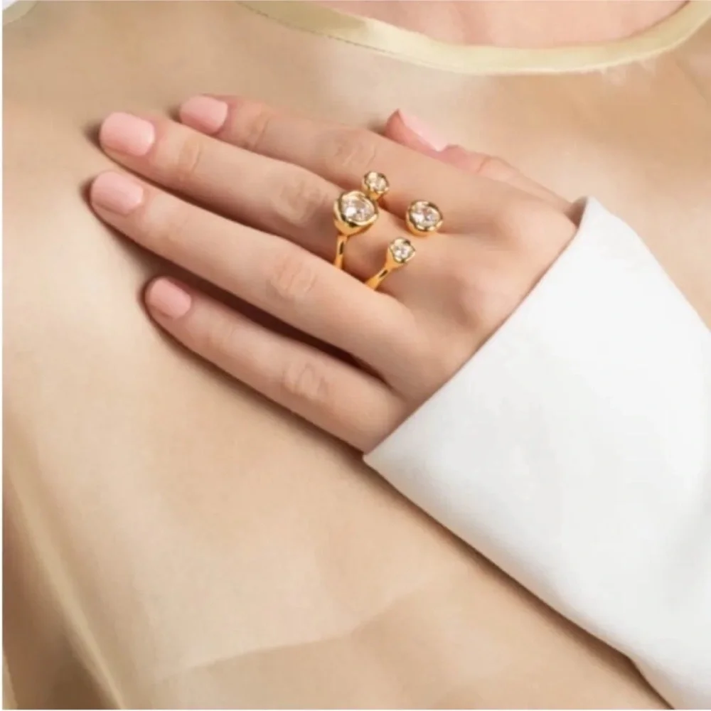 ALEXIS BITTAR • Asterales Gold Open Ring